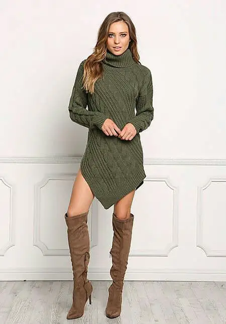 outfit vestido verde