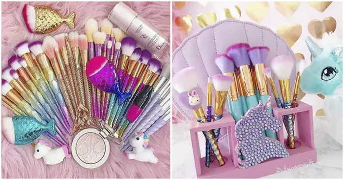 10 Brochas de Maquillaje Unicornio que te Encantarán
