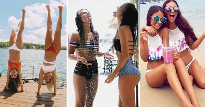 33 Trajes de Baño para Mejores Amigas para que Luzcan Bellísimas