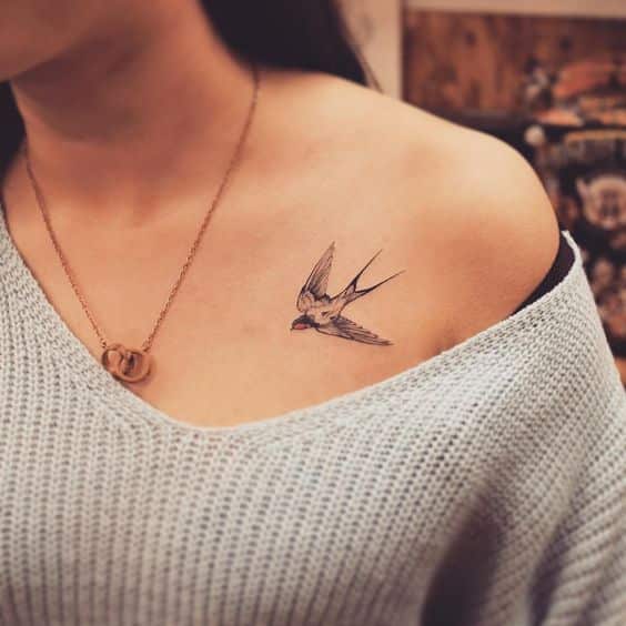 Resultado de imagen para tatuajes de golondrinas pequeños