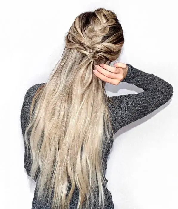 Resultado de imagen para peinados chica pelo medio trenza medio