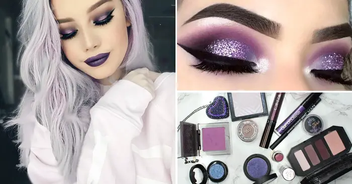  Encantadores Maquillajes con Sombras Púrpura