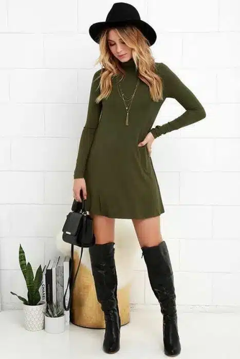 30 Outfits en Verde Oliva Con Vestidos y Mucho Más ?