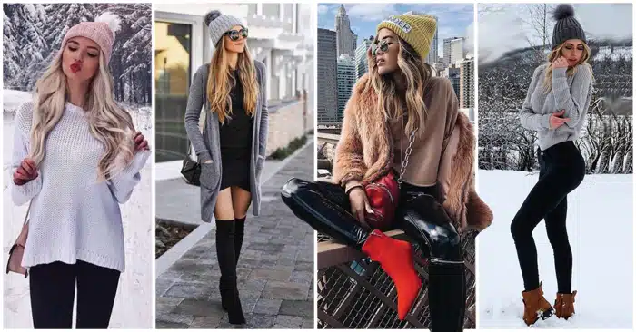 37+ Outfits con Gorros para el Invierno que te Encantarán