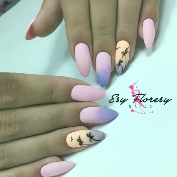nail designs with flowers