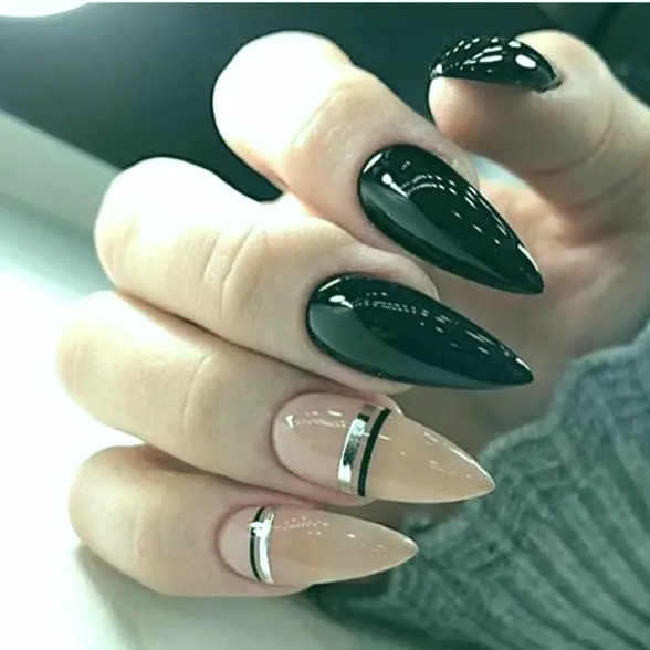 nail designs with lines
