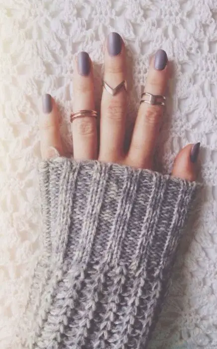 #fall #fashion / gray knit