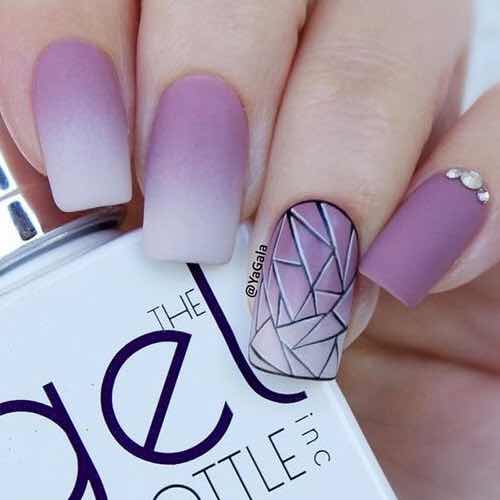 Gradient ombre effect nails - https://noticiastu.com/belleza-moda/unas-degradadas-efecto-ombre/