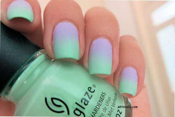 Gradient ombre effect nails - https://noticiastu.com/belleza-moda/unas-degradadas-efecto-ombre/