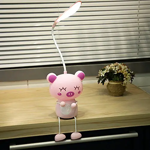Zehui Cute LED Table Light Stylish Night Light Eye Protection Decoration Valentine's Day Gift Pink Pig