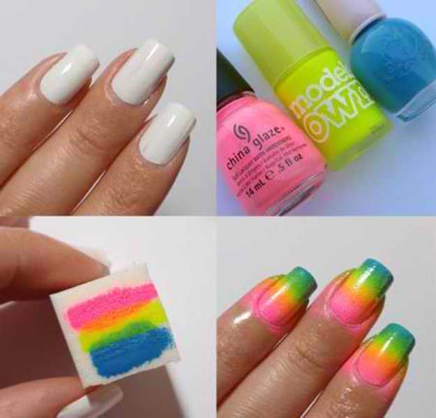 Gradient ombre effect nails - https://noticiastu.com/belleza-moda/unas-degradadas-efecto-ombre/