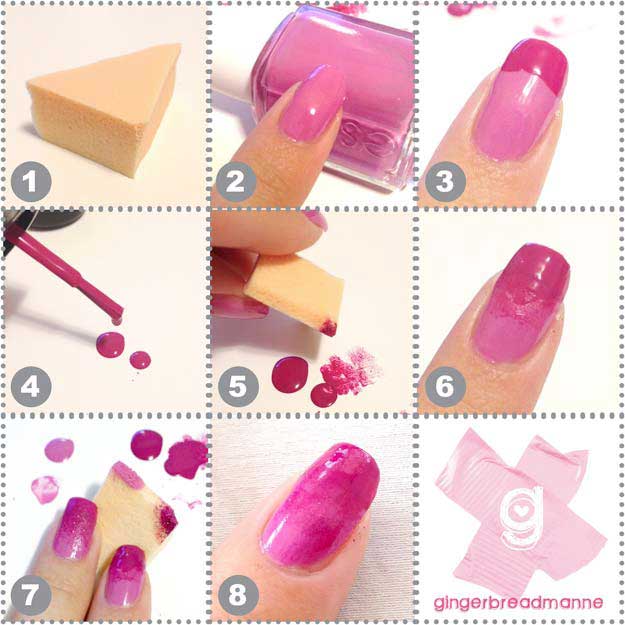 Gradient ombre effect nails - https://noticiastu.com/belleza-moda/unas-degradadas-efecto-ombre/