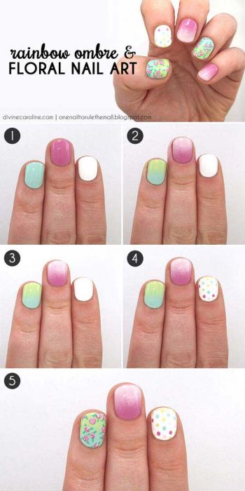 Gradient ombre effect nails - https://noticiastu.com/belleza-moda/unas-degradadas-efecto-ombre/