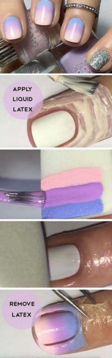 Gradient ombre effect nails - https://noticiastu.com/belleza-moda/unas-degradadas-efecto-ombre/