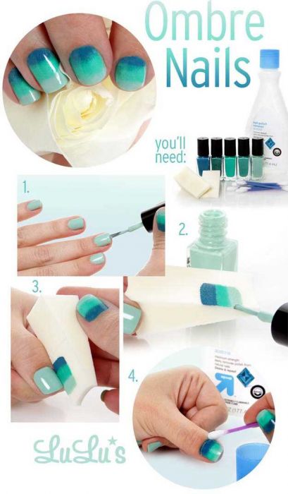 Gradient ombre effect nails - https://noticiastu.com/belleza-moda/unas-degradadas-efecto-ombre/