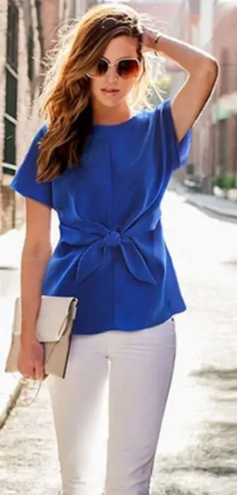 Outfits Con Blusa Azul Rey Flash Sales, SAVE 52%.