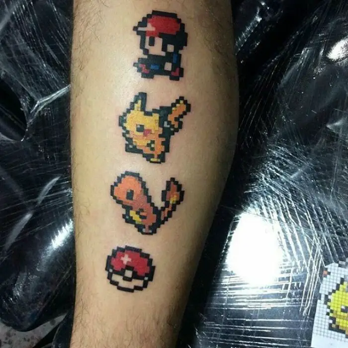 tatuajes pequeña Pokemon.