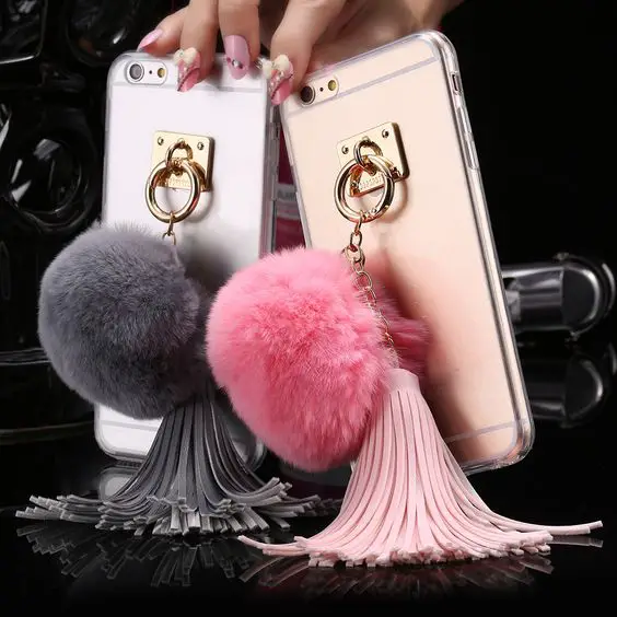 Compatible Brand: Apple iPhonesType: CaseFunction: Dirt-resistantCompatible iPhone Model: iPhone 6sModel Number: For iphone 6 6s 4.7inch / 6 6s plus 5.5Material: TPU + PC + Rabbit FurStyle: Fashion Retro LovelyWeight: 60GColor : Hot Pink / Pink / Grey / WhiteFeature 1: Bling Metal Ring + Rabbit Fur Ball TasselsFeature 2: Clear Soft TPU + Hard PC + Girly Coque Fundas Cover | Shop this product here: spreesy.com/wkblack07/226 | Shop all of our products at http://spreesy.com/wkblack07 | Pinterest selling powered by Spreesy.com