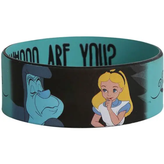 Disney Alice In Wonderland Caterpillar Rubber Bracelet | Hot Topic () ❤ liked on Polyvore featuring jewelry, bracelets, accessories, disney, disney jewelry, disney jewellery, rubber bangles and rubber jewelry: 