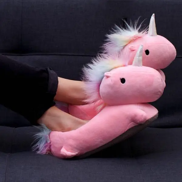Description Features Specifications Keep your footsies warm in the plush innards of a mystical unicorn! This majestic mythical creature has been known to hide i