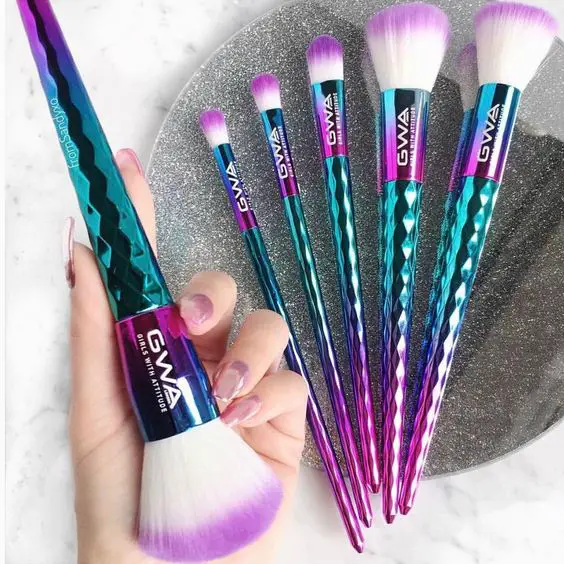 Hey Merbabes, the GWA Mermaid Mythical Collection is finally back after the sell out! Thank you @fromsandyxo for your pic of these makeup brushes ✨ www.girlswithattitude.co.uk ✨ #GWALondon