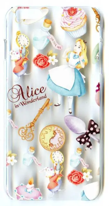 Transparent Case for iPhone 6 Plus Disney Alice in the Wonderland Clock Rabbit: 