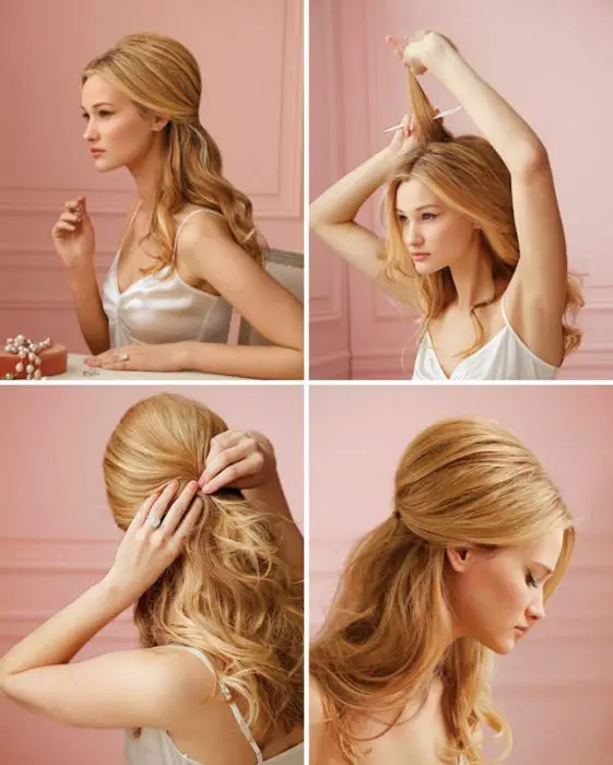 easy hairstyles for long straight hair to do yourself-iEeo