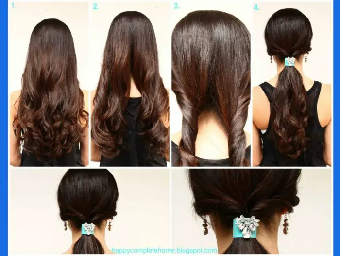 how to make a simple hairstyle at home-TJIc