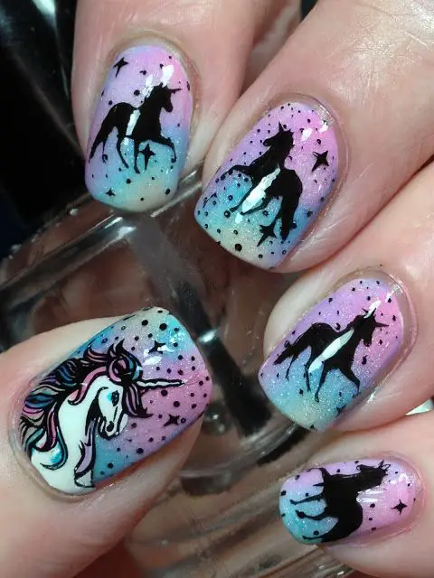 Uñas de Unicornio Unicorn Nails!♥♥
