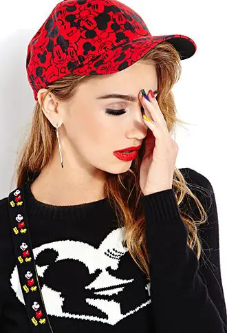 Mickey Parade Baseball Cap | FOREVER21 - Disney and Mickey and Minnie Sweater