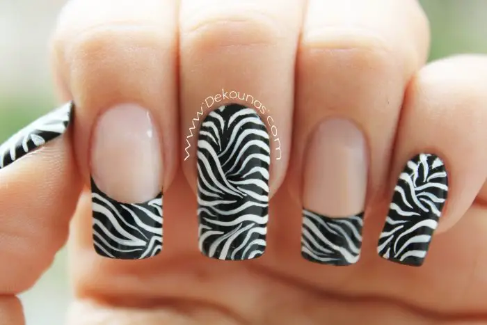 2. Easy Zebra Nail Art Designs - wide 1