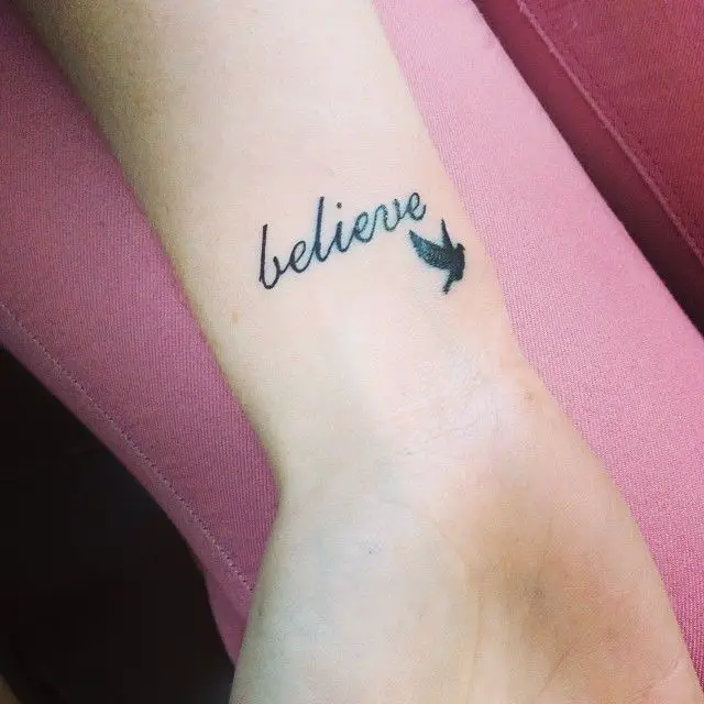 Resultado de imagen para Believe tattoo small