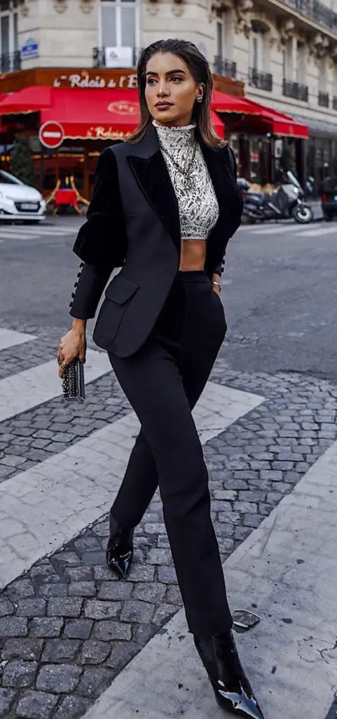 Outfit Pantalon Negro Vestir Mujer Finland, SAVE 48% -  