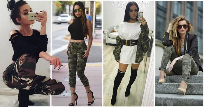 30 Ideas para lucir tu Outfit de Camuflaje con estilo