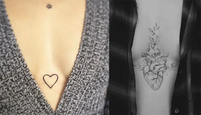 tatuajes pequeños en el pecho