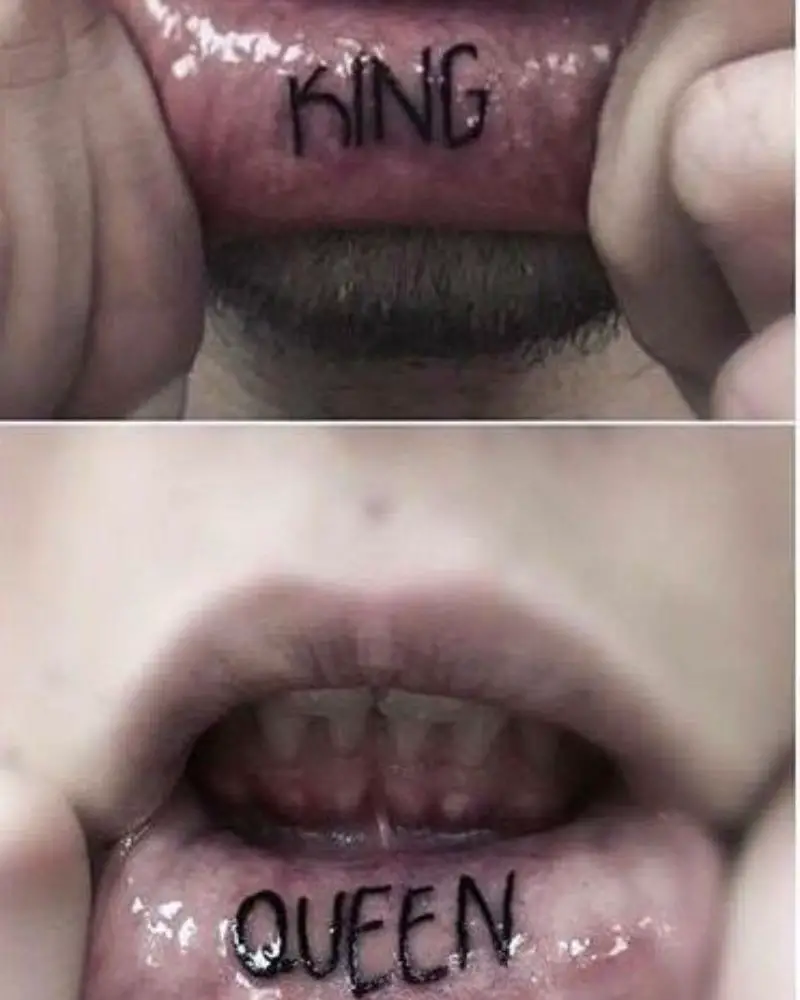 tatuajes en los labios