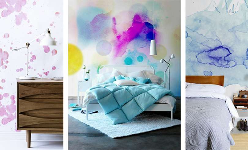 Pared de acuarela: Nueva tendencia para la pared de tu cuarto
