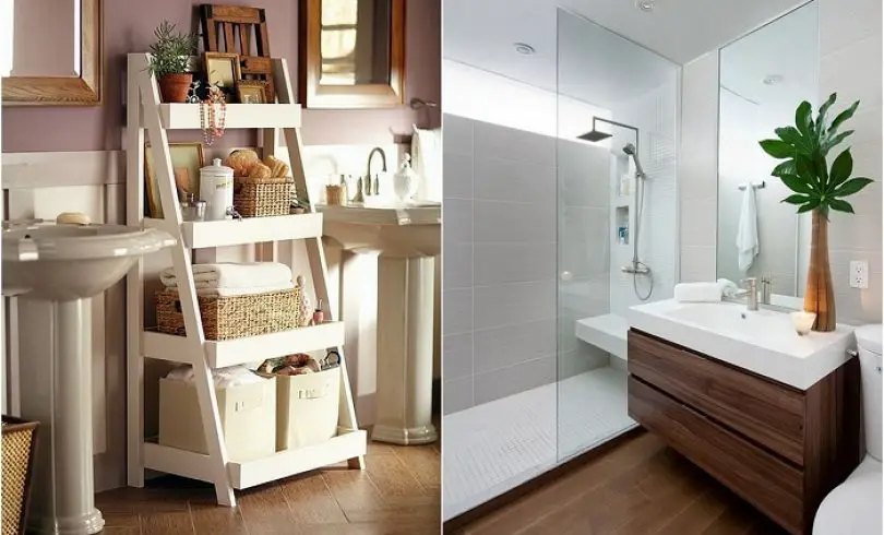 20 ideas para el diseño de interiores de baños pequeños