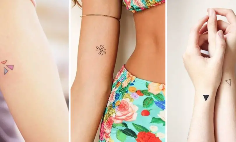 20+ bellos tatuajes minimalistas geométricos y lineales
