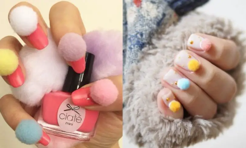 Pompones para uñas: Nueva tendencia que está volviendo loca a más de una