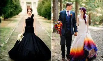 17 inusuales vestidos de boda para novias modernas