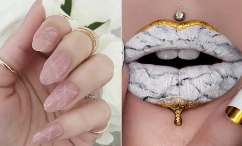 Labios de mármol y uñas de cuarzo son lo último en tendencia de belleza