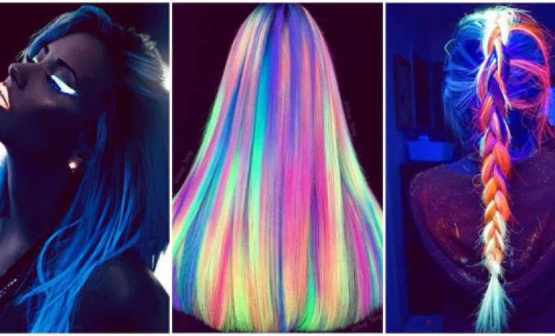 Tinte de Cabello que brilla en la oscuridad