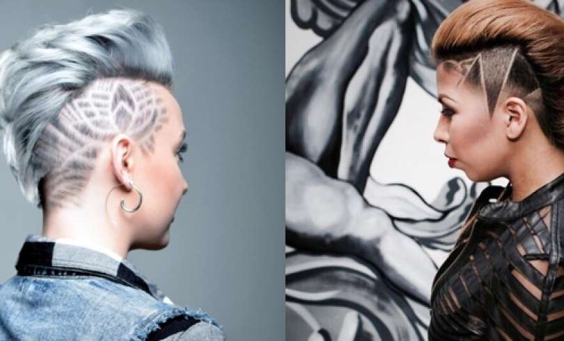 Diseños de «Tatuajes de pelo» para ellas