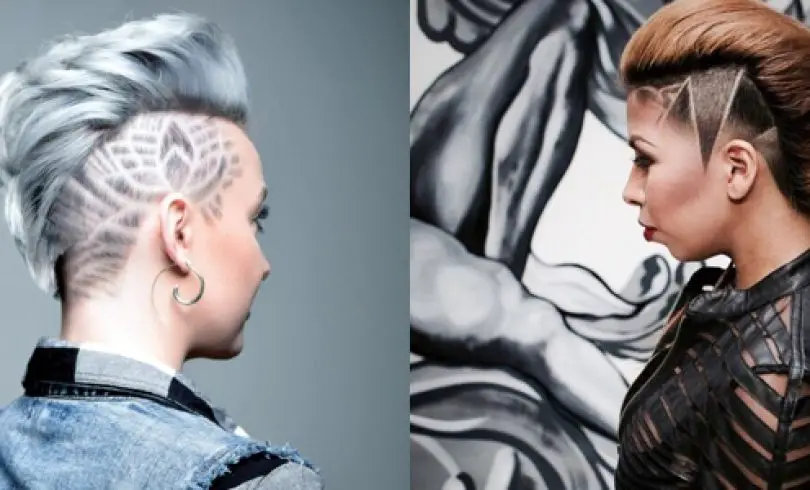 Diseños de «Tatuajes de pelo» para ellas
