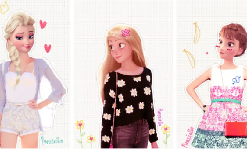 Cómo lucirían los personajes de Disney con outfits modernos