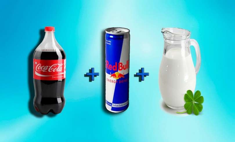 Coca-Cola, RedBull y leche: ¿Qué pasa cuando se mezclan?