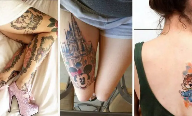 Adorables tatuajes de Disney que te harán obsesionarte