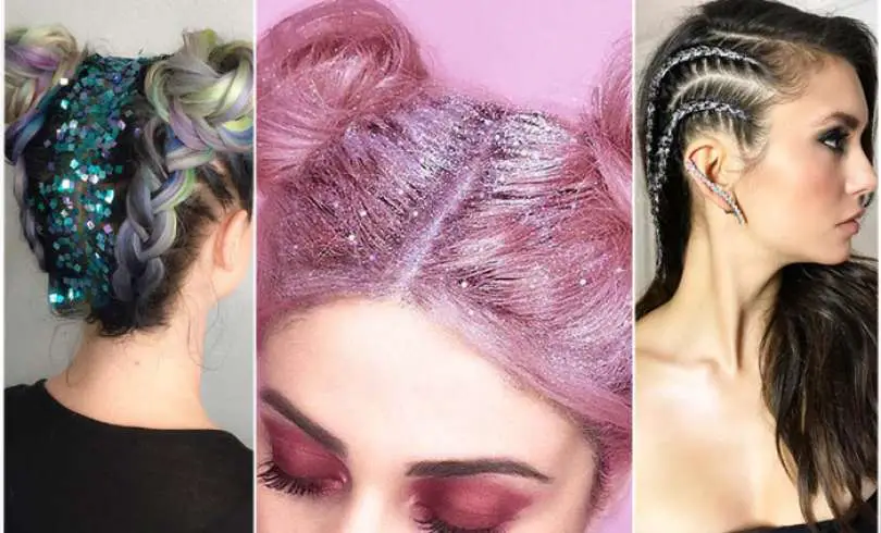 20+ peinados con glitter perfectos para ir a las fiestas
