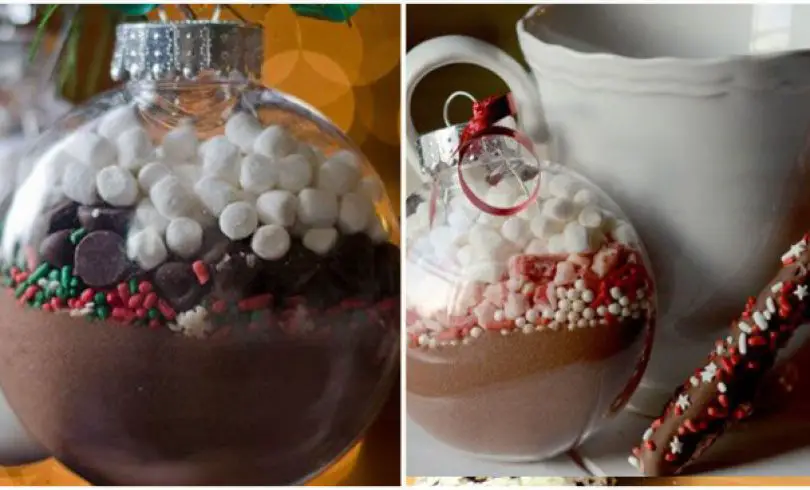 Bolas de navidad para hacer chocolate caliente
